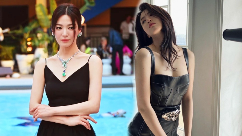 Song Hye Kyo và Han So Hee cùng mặc váy đen: Đàn chị quá an toàn, cô em lấn át với vẻ 'tắc kè hoa' 