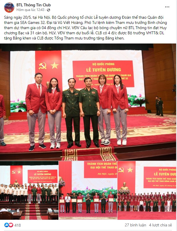 Các hot girl bóng chuyền Kiều Trinh, Nguyệt Anh được khen thưởng lớn sau khi trở về từ SEA Games  - Ảnh 2.