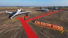 “Đã mắt” ngắm G700- ngôi sao của triển lãm hàng không Airshow 2022 tại Vân Đồn
