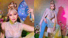 Ngọc Châu nhận 'bão' chỉ trích khi diện áo dài xuyên thấu phản cảm, phía Hoa hậu và NTK nói gì?