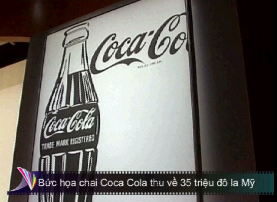 Bức họa chai Coca Cola thu về 35 triệu đô la Mỹ