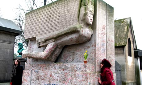 Ngôi mộ của Oscar Wilde bị... "cưỡng hôn" 