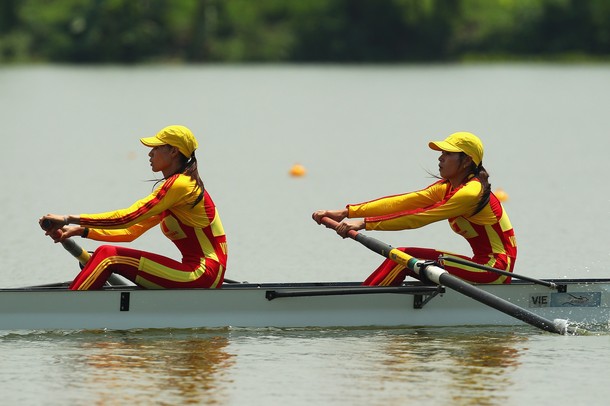 Đấu vớt thuyền đôi hạng nhẹ: Phạm Thị Thảo/ Phạm Thị Hài dừng bước trước vòng bán kết