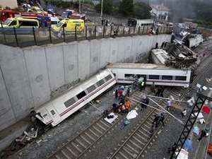 Tai nạn tàu hỏa ở Tây Ban Nha khiến 35 người chết