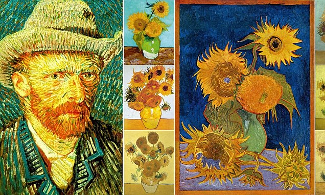 Hãy ngắm nhìn bức tranh vẽ hoa hướng dương tuyệt đẹp theo phong cách của Van Gogh, năng động và sống động. Nó giống hệt như những bông hoa thật đang nở rực rỡ trước mắt bạn.