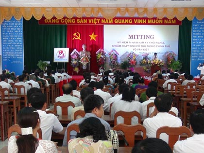 Kỷ niệm 74 năm Nam Kỳ khởi nghĩa và 92 năm ngày sinh Thủ tướng Võ Văn Kiệt