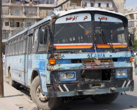Lái xe khách ở Syria: Nghề nguy hiểm nhất thế giới?