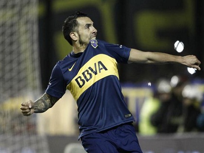Carlos Tevez ghi bàn và kiến tạo cho Boca Juniors