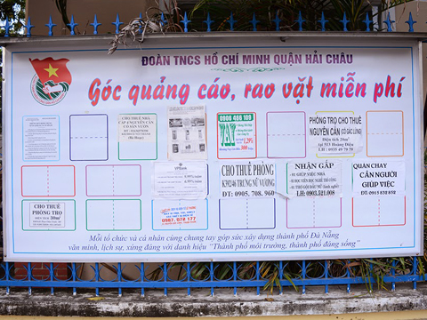  'Thành phố đáng sống' Đà Nẵng tuyên chiến với quảng cáo, rao vặt lộn xộn