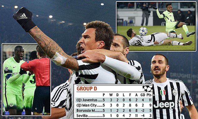 Juventus 'ăn may' khi thắng cả 2 trận trước Man City
