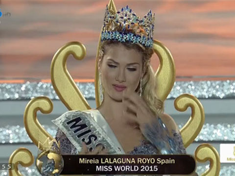 TRỰC TIẾP Chung kết Hoa hậu Thế giới 2015: Hoa hậu Tây Ban Nha Mireia Lagaguna Royo đăng quang