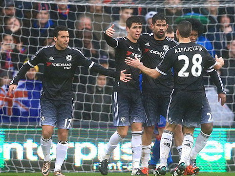 Crystal Palace 0–3 Chelsea: Diego Costa, Willian tỏa sáng, Chelsea thắng dễ ở Selhurst Park