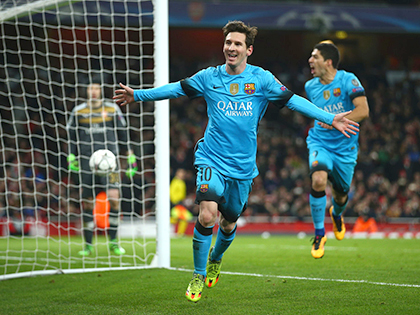 Barcelona thắng Arsenal 2-0 ngay tại Emirates: Quyền năng của Messi