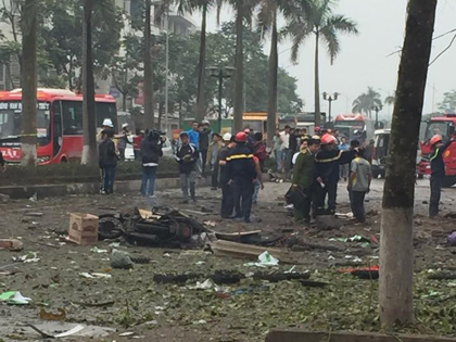 Nổ lớn ở Văn Phú khiến 4 người thiệt mạng là do cưa bình oxy hoặc bình khí hình dạng bom bi
