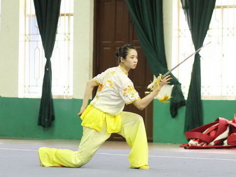 Thúy Vi khẳng định mình tại giải wushu toàn quốc