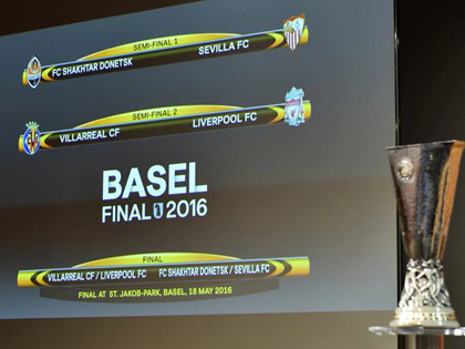 Bán kết Europa League 2015-16: Villarreal gặp Liverpool. Shakhtar Donetsk đụng độ Sevilla