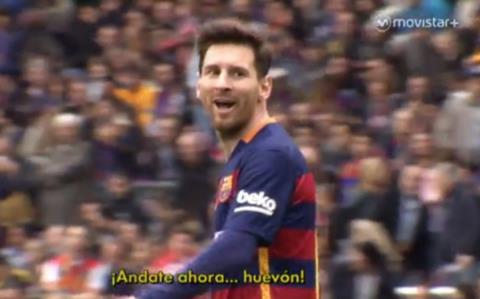 Messi chửi thẳng mặt thủ môn Espanyol ở derby Catalunya