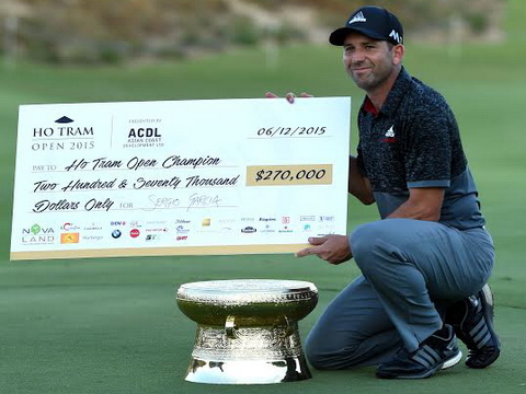 Giải golf Hồ Tràm Players Championship 2016: Sergio Garcia bảo vệ chức vô địch