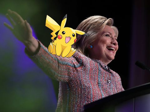 Pokemon trở thành 'mồi nhử' dụ cử tri của bà Hillary Clinton