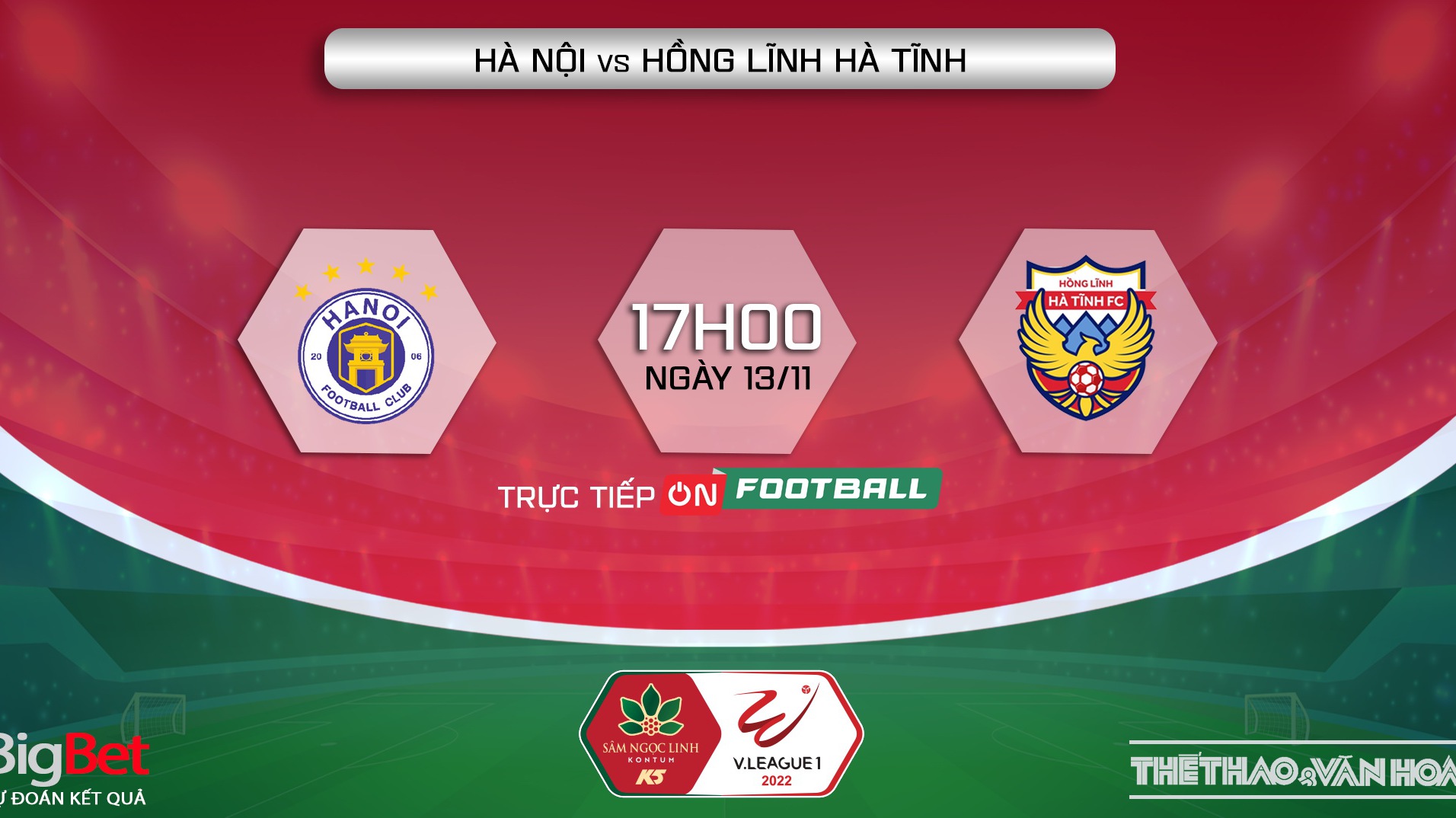 Nhận định bóng đá, nhận định Hà Nội vs Hà Tĩnh, V-League vòng 25 (17h00, 13/11)