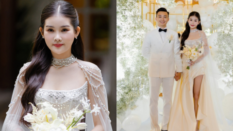 Ngân Anh và chồng biên tập viên khoe visual xịn xò cùng loạt khoảnh khắc hạnh phúc trong đám cưới 