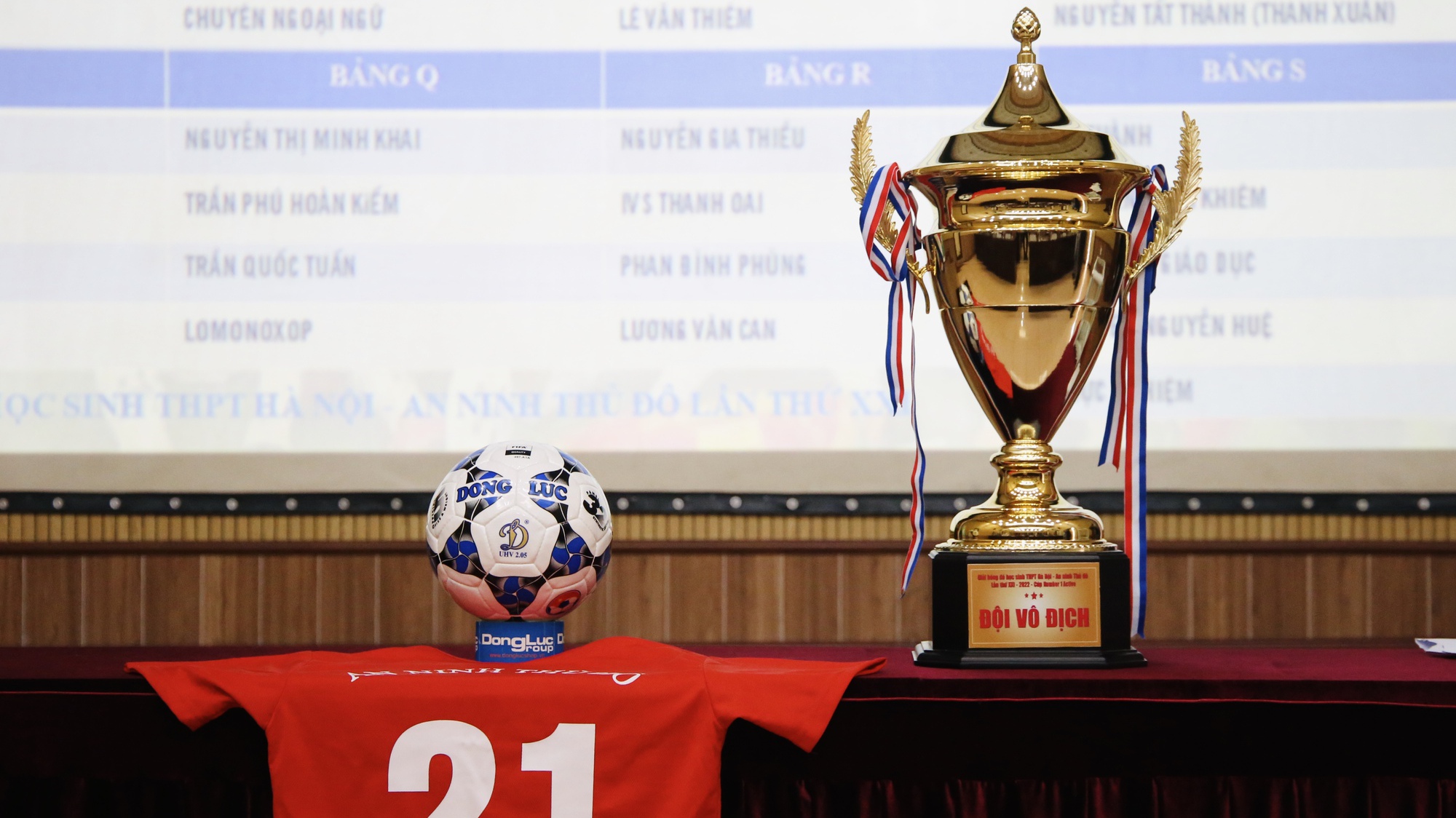 82 đội dự giải bóng đá học sinh THPT Hà Nội báo An ninh Thủ đô lần thứ XXI - 2022