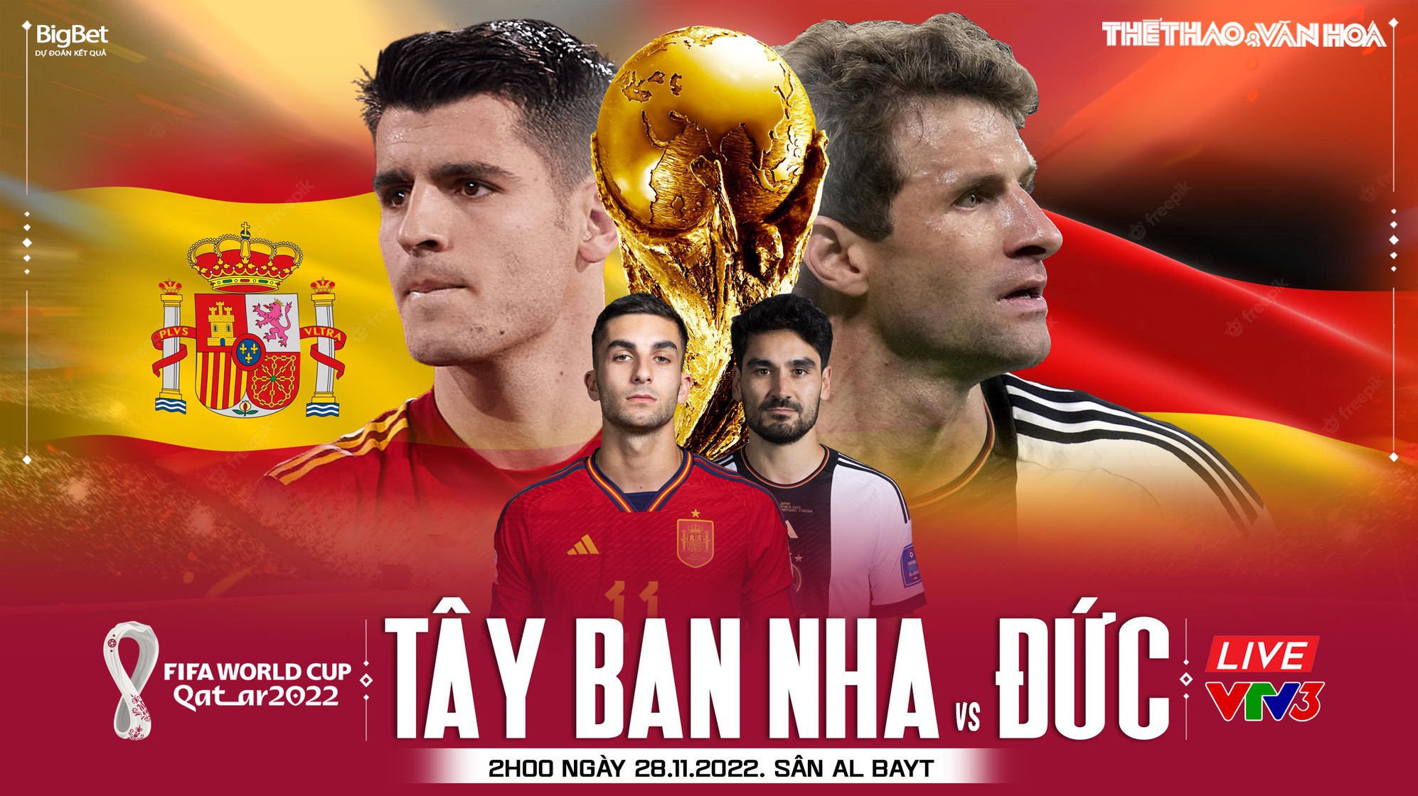 Nhận định bóng đá Tây Ban Nha vs Đức (2h00, 28/11) | World Cup 2022
