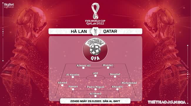 Đội hình dự kiến Hà Lan vs Qatar (22h00, 29/11): Điểm số đầu tiên cho chủ nhà? - Ảnh 3.