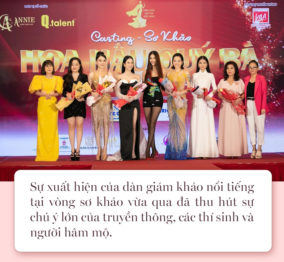 Diệp Lâm Anh đọ sắc cùng Hoàng Thùy và Lâm Khánh Chi tại cuộc thi Hoa hậu Quý bà Việt Nam 2022 - Ảnh 1.