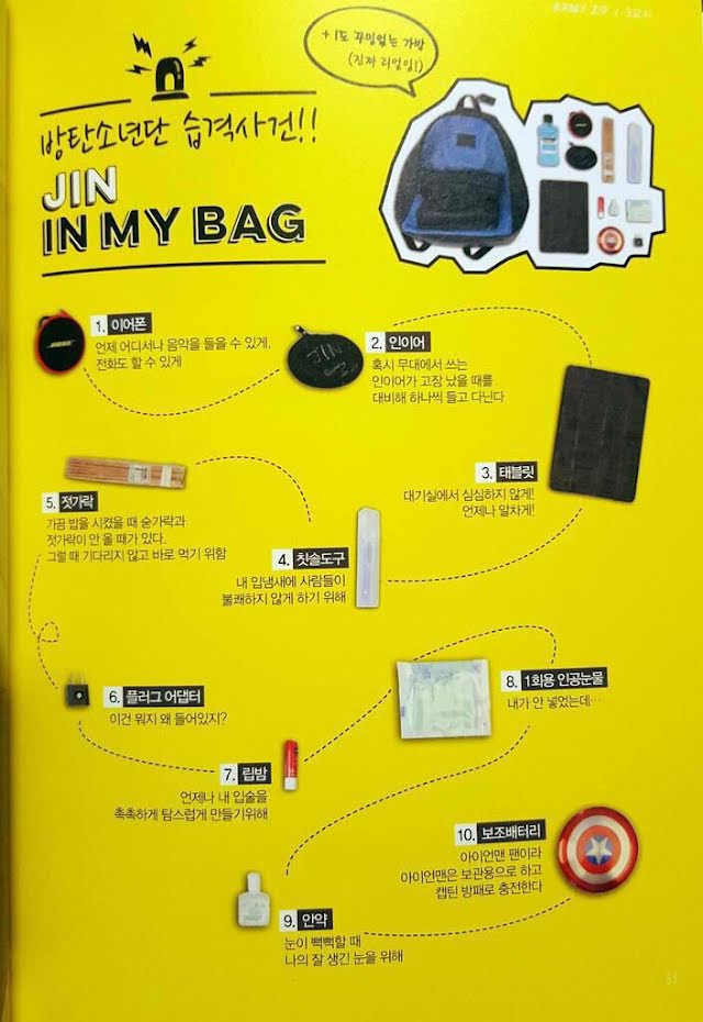 Jin BTS luôn mang gì trong túi xách? - Ảnh 8.