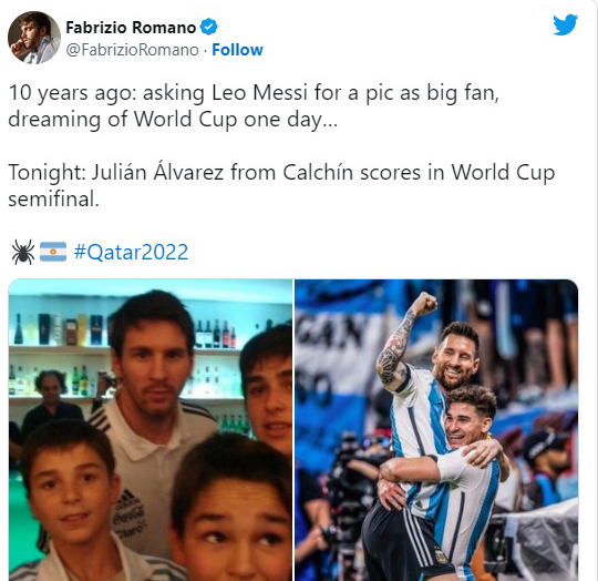 Bức ảnh Messi chụp cùng Alvarez 10 năm trước gây sốt - Ảnh 4.