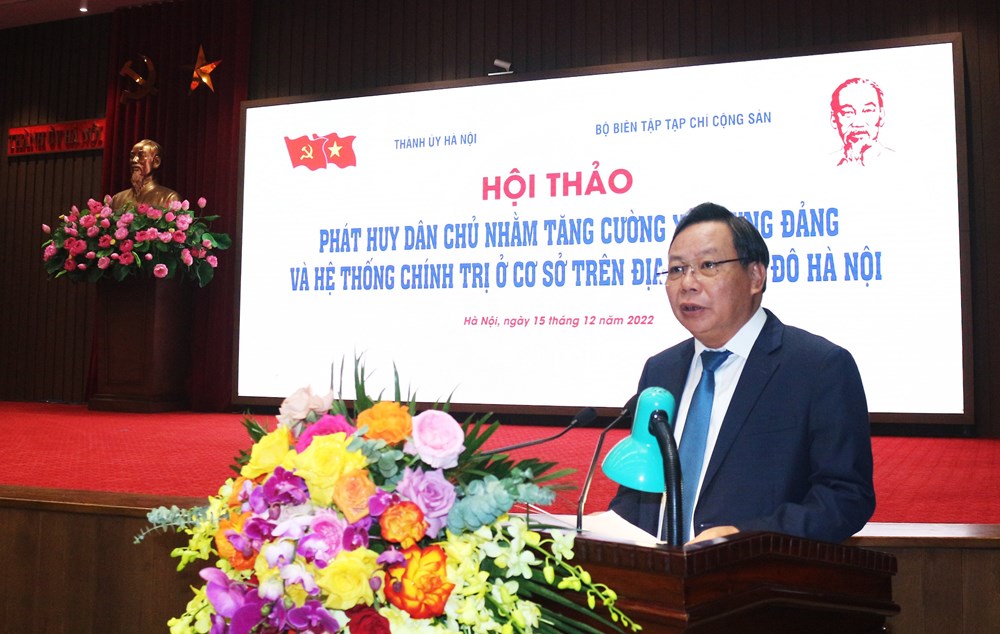 Phát huy dân chủ nhằm tăng cường xây dựng Đảng và hệ thống chính trị ở cơ sở trên địa bàn Thủ đô Hà Nội - Ảnh 2.