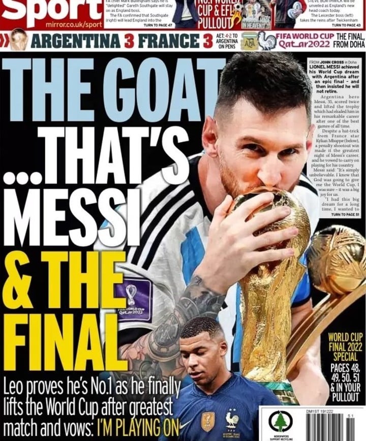 Báo chí thế giới nói gì về chức vô địch World Cup của ĐT Argentina? - Ảnh 6.