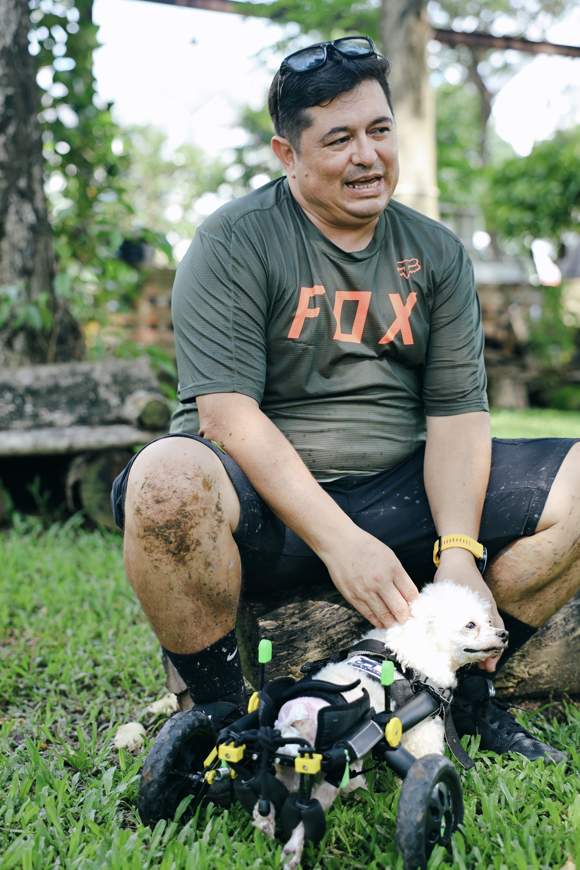 Người đàn ông ngoại quốc làm xe lăn cho chó mèo ở Việt Nam  - Ảnh 1.