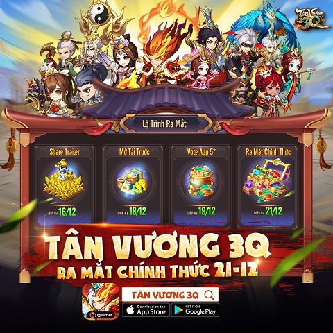 Game đấu tướng chiến thuật rảnh tay Tân Vương 3Q chính thức ra mắt giới game thủ Việt - Ảnh 2.