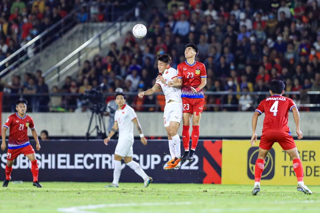 Đã 3 kỳ AFF Cup liên tiếp đội tuyển Việt Nam đều thắng đội tuyển Lào trong trận ra quân. Ảnh: Minh Dân