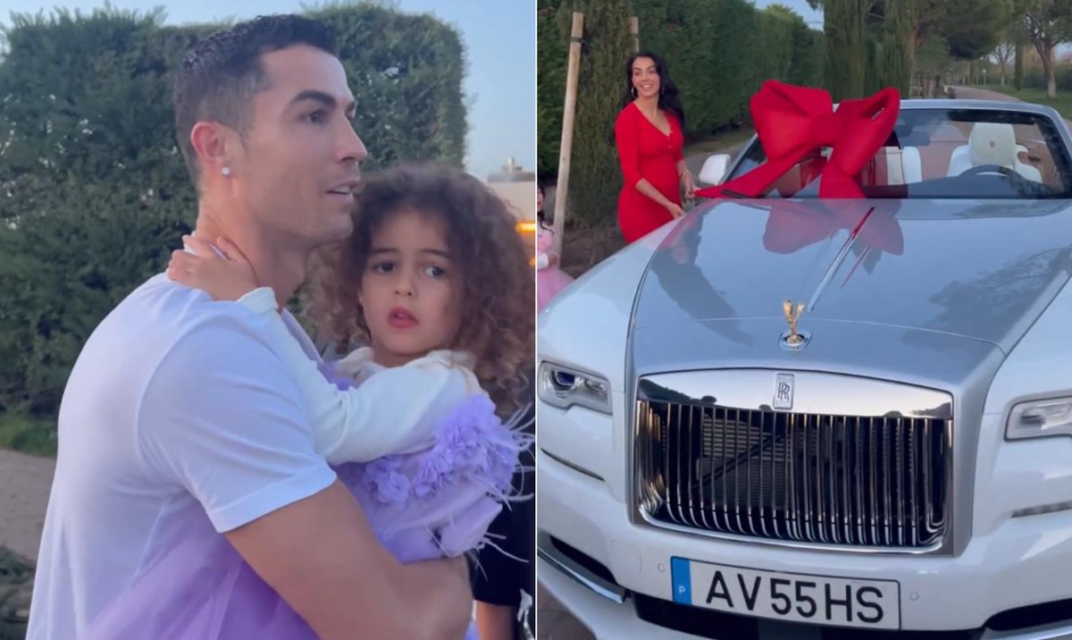 Đang thất nghiệp Cristiano Ronaldo được bạn gái tặng xe sang RollsRoyce  Dawn