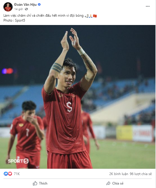 Đoàn Văn Hậu phải khóa bình luận Facebook, Instagram vì bị fan Malaysia, Indonesia &quot;tấn công&quot; - Ảnh 2.