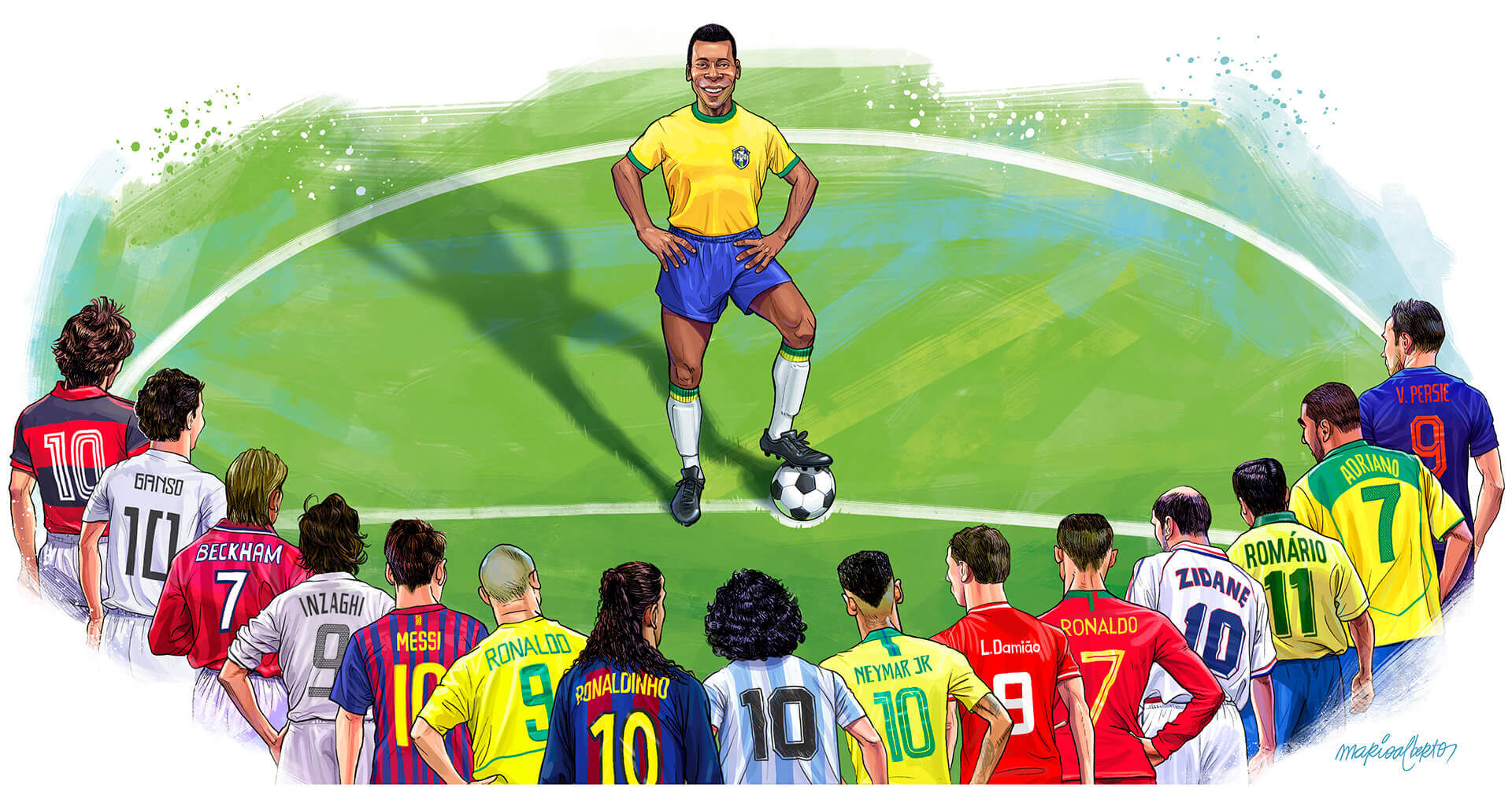 15 khoảnh khắc thiên tài của Pele được Messi, Ronaldo... &quot;sao y bản chính&quot; - Ảnh 1.