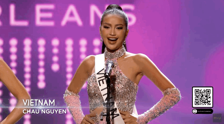 Ngọc Châu hô vang Việt Nam, diện bikini khoe body nóng bỏng trong Bán kết Miss Universe 2022 - Ảnh 3.