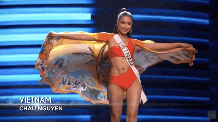 Ngọc Châu hô vang 'Việt Nam', diện bikini khoe body nóng bỏng trong Bán kết Miss Universe 2022
