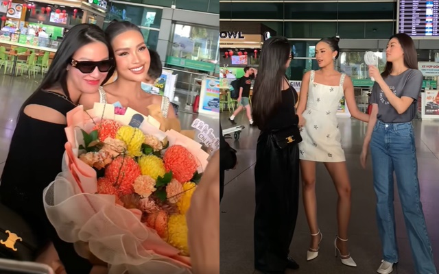 Khánh Vân - Kim Duyên ôm chặt Ngọc Châu vừa về Việt Nam sau hành trình Miss Universe   - Ảnh 3.
