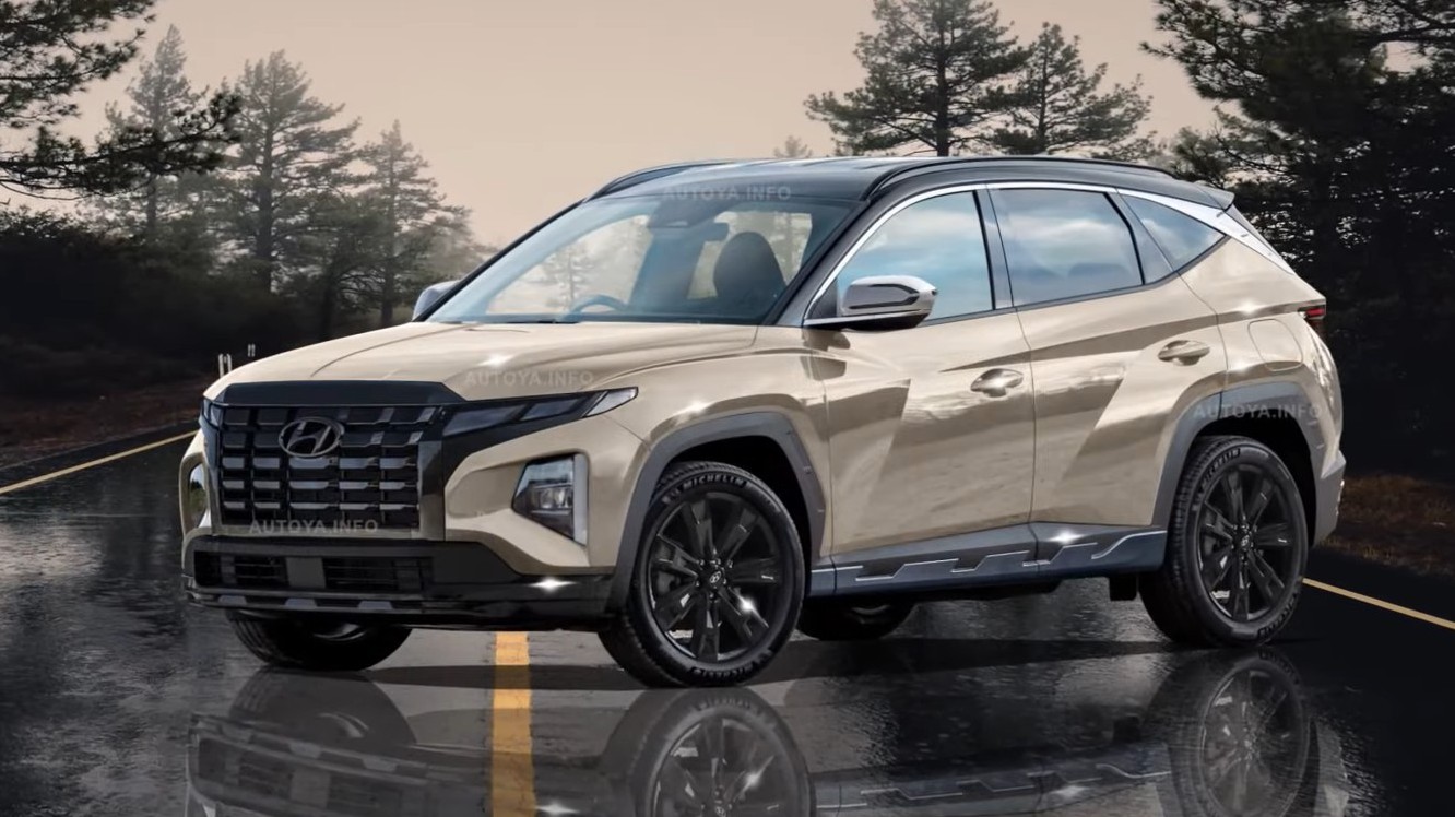 Hyundai Tucson 2024 lần đầu lộ diện: Ra mắt trong năm nay, tăng sức đấu Kia Sportage và Mazda CX-5