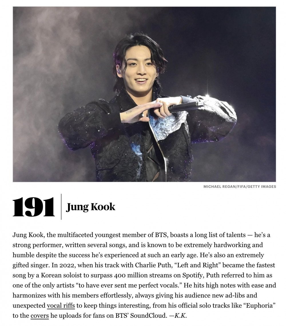 'Top 200 ca sĩ vĩ đại nhất mọi thời' của Rolling Stone, K-pop chỉ có Jungkook BTS và IU - Ảnh 1.