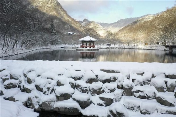 Hàn Quốc hứng chịu đợt lạnh sâu nhất dịp nghỉ Tết Nguyên đán 2023 - Ảnh 1.