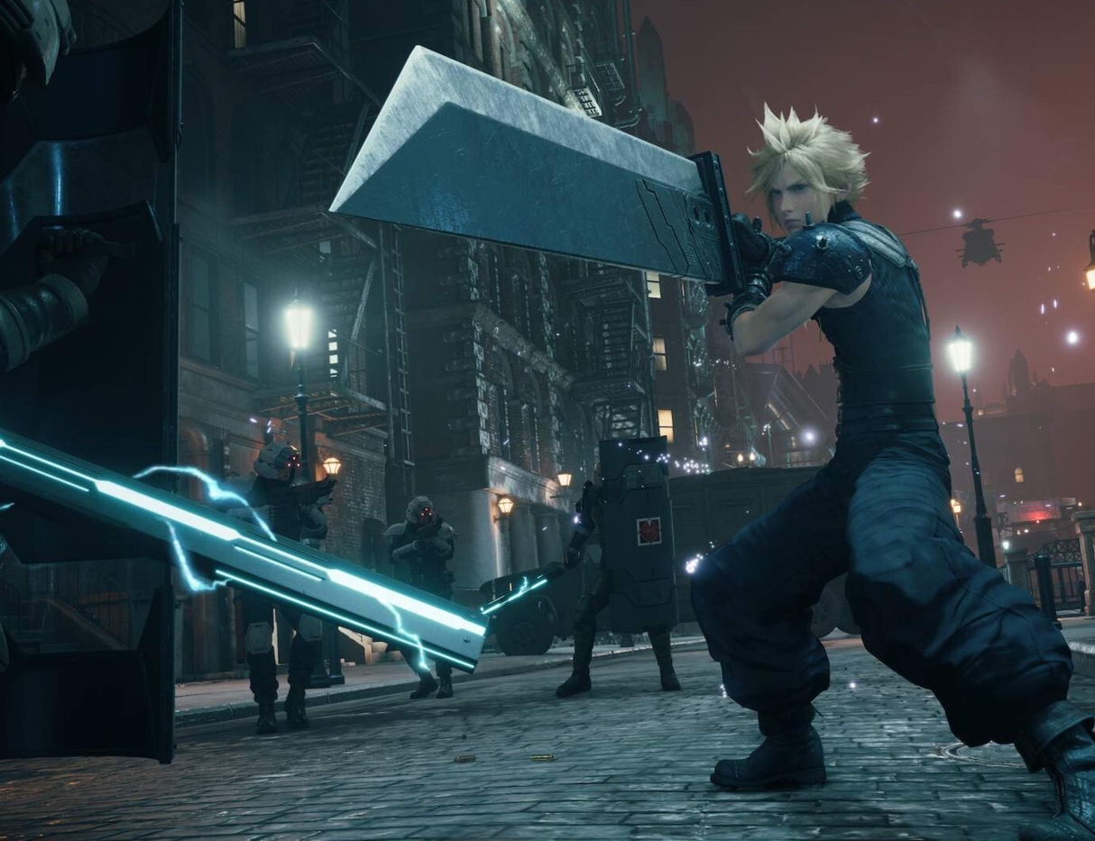 Bá đạo như nam game thủ Final Fantasy 7, dùng đao thay tay cầm vẫn phá đảo như thường - Ảnh 1.