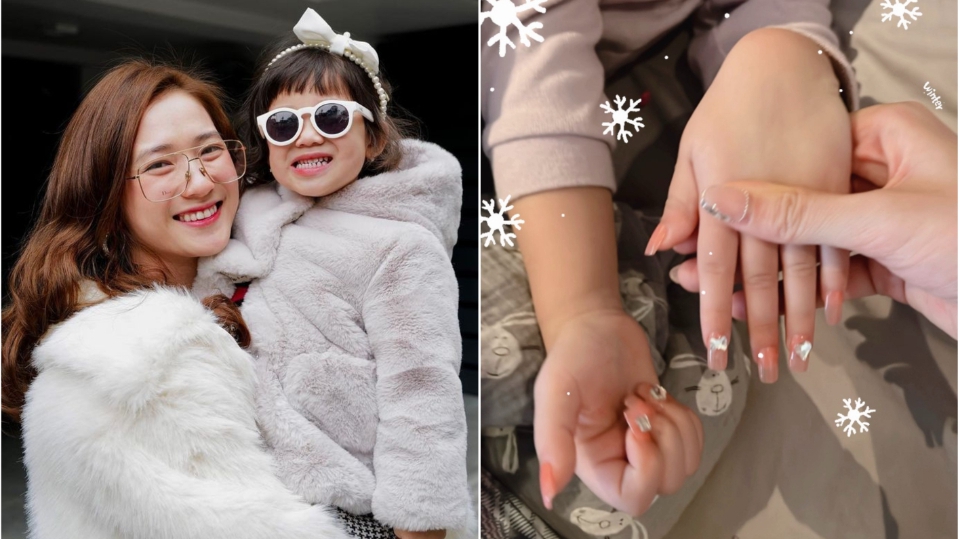 Bà xã JustaTee gây tranh cãi vì cho con gái Cici làm nail quá sớm, netizen: 'Mình là người lớn còn không dám để móng dài như thế'
