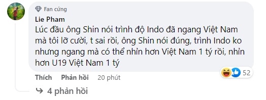 Cộng đồng mạng chê HLV Shin, nói Indo là 'Game quá dễ' - Ảnh 3.