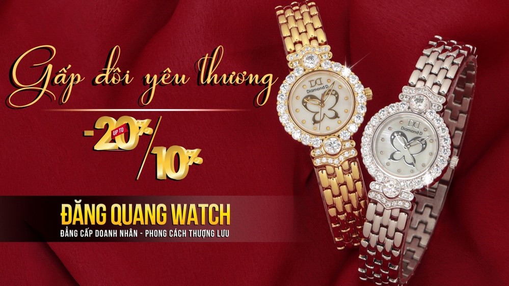 20/10 – Gấp đôi yêu thương với ưu đãi 20% tại Đăng Quang Watch - Ảnh 1.