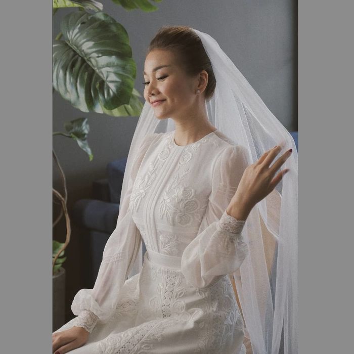 Đọ sắc mỹ nhân Việt trong váy cưới: Thanh Hằng chuẩn cô dâu quyền lực - Ảnh 1.